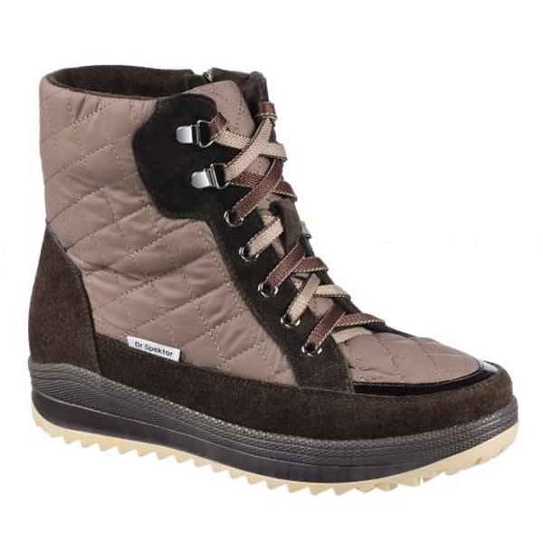 Полусапоги Dr. Spektor с шерстью женские 25Ш3392-ПЛ/В коричневые